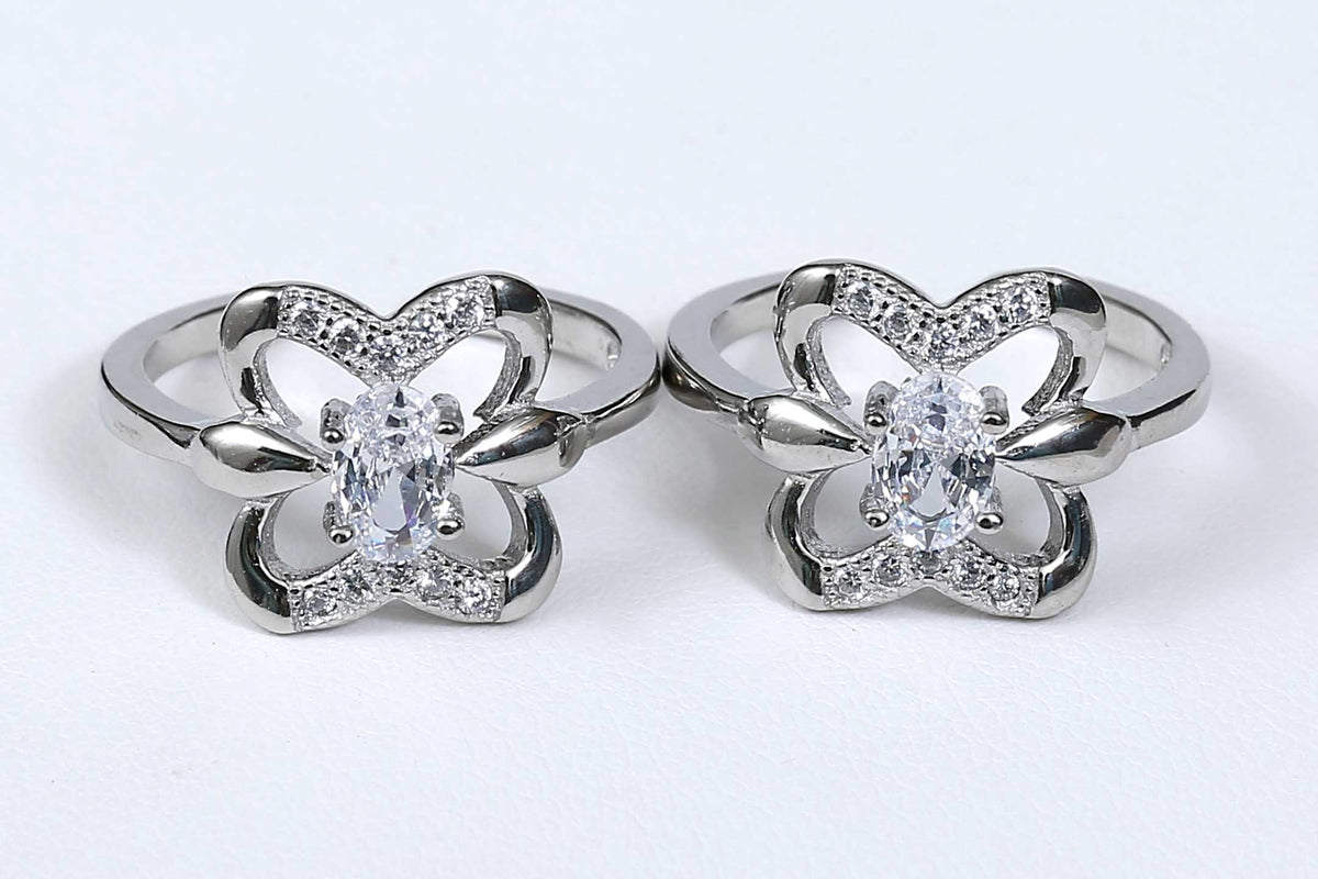 Butterfly Silver Toe Ring