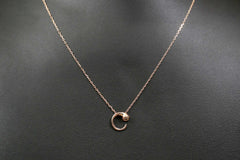 Asteroid Rosegold Silver Chain