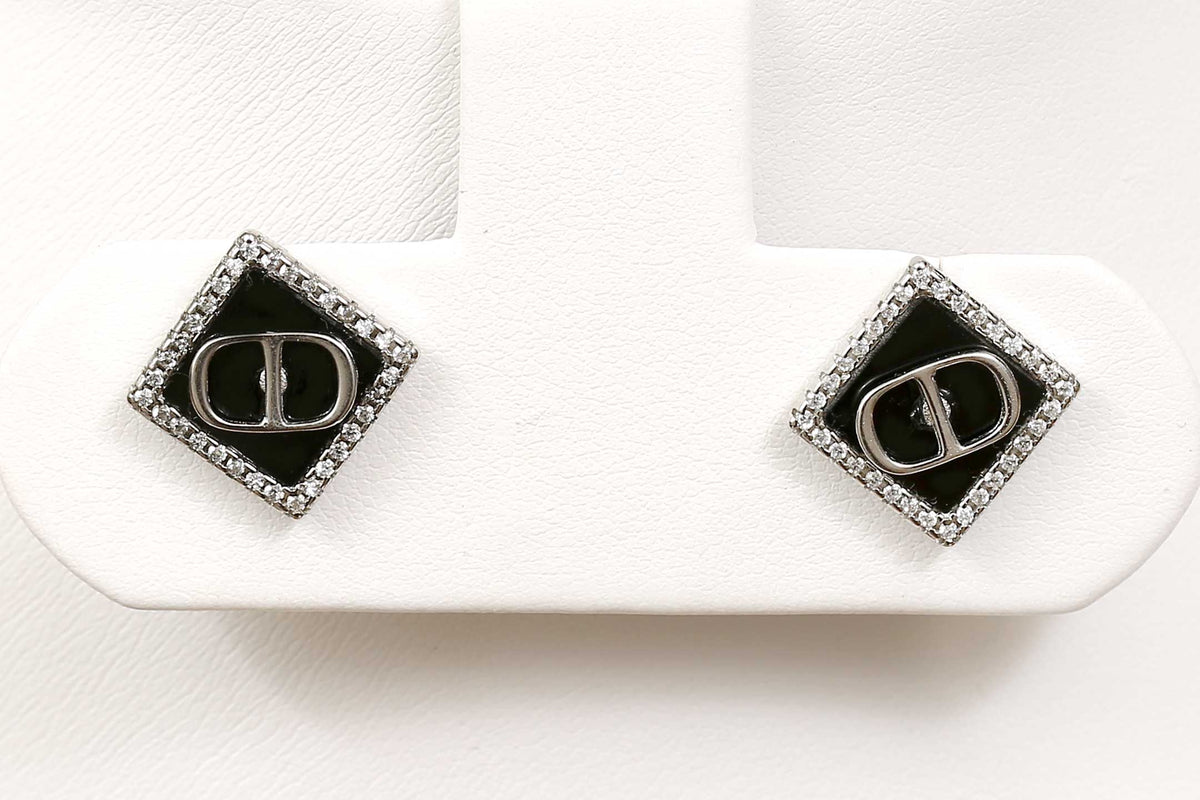 Christian Dior Model Silver Earring