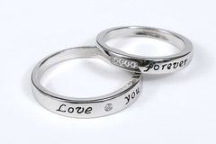 Ever Forever SIlver Couple Ring