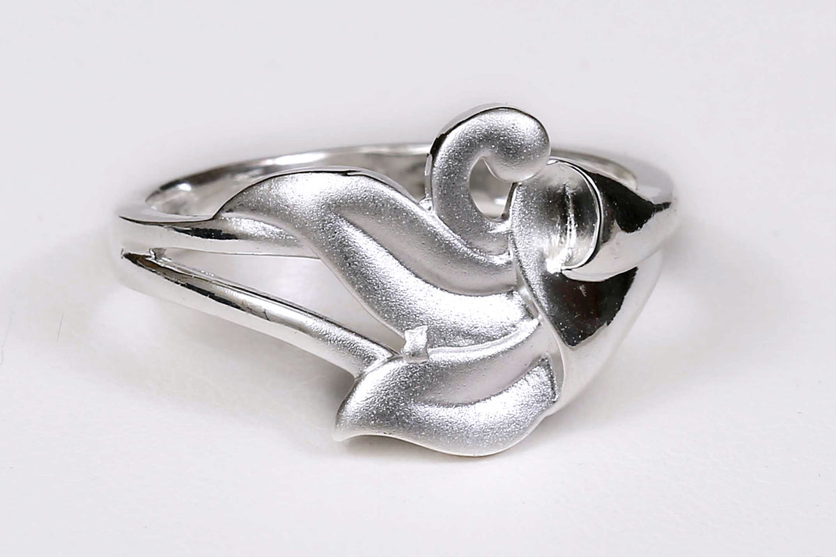 Floral Silver Ring