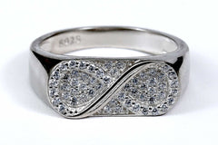 Infinity Model Gents Silver Ring