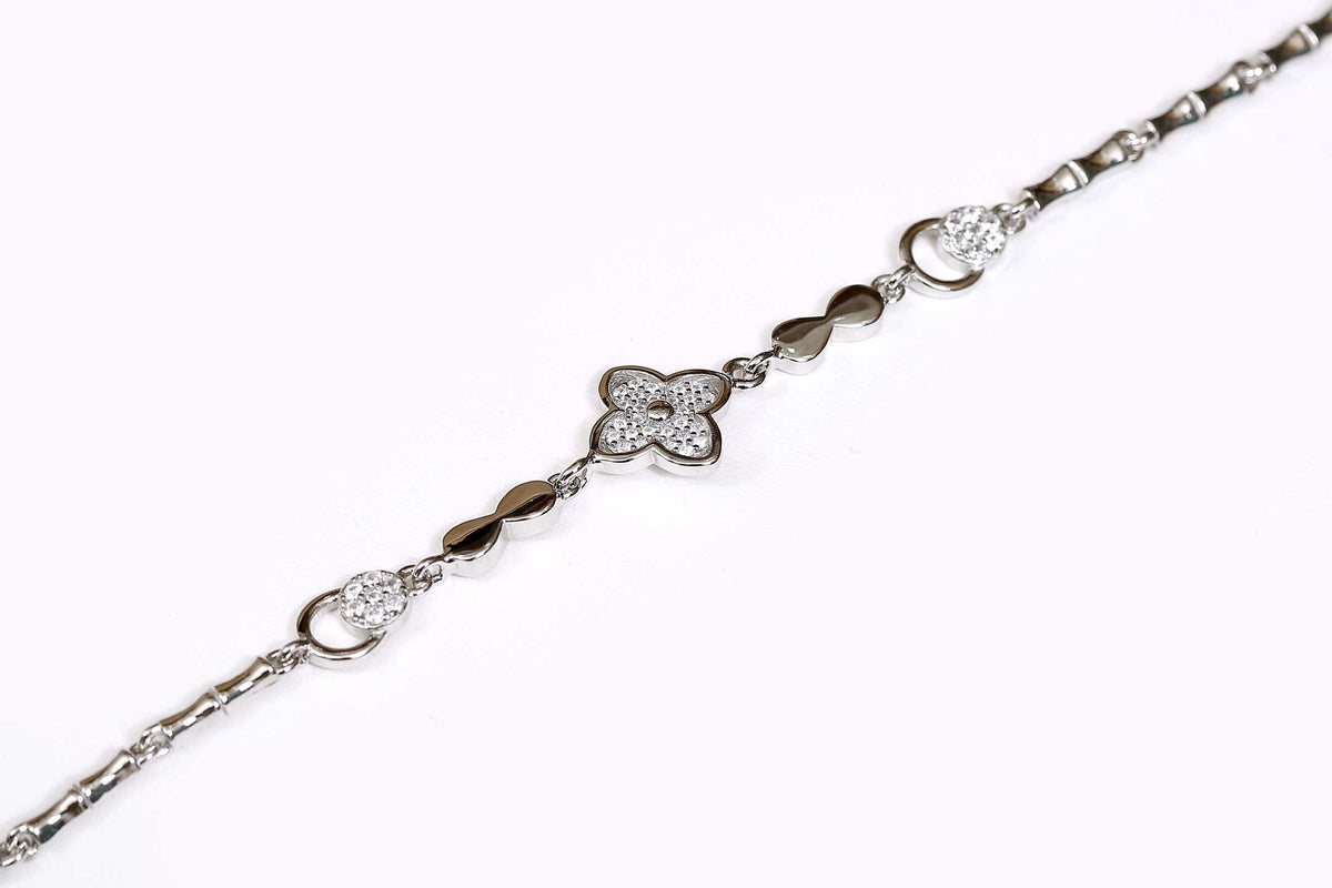 LV flower Silver Bracelet