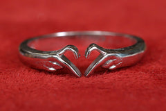 Love Fingers Silver Ring