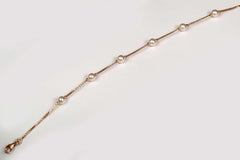Pearls are Girls Best Friend 18kt Gold Bracelet