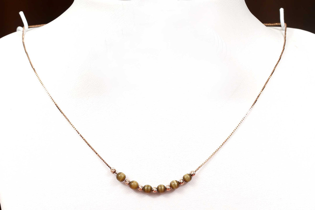 Rolling Beads 18kt Gold Chain