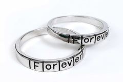 To Infinity Silver Couple Ring